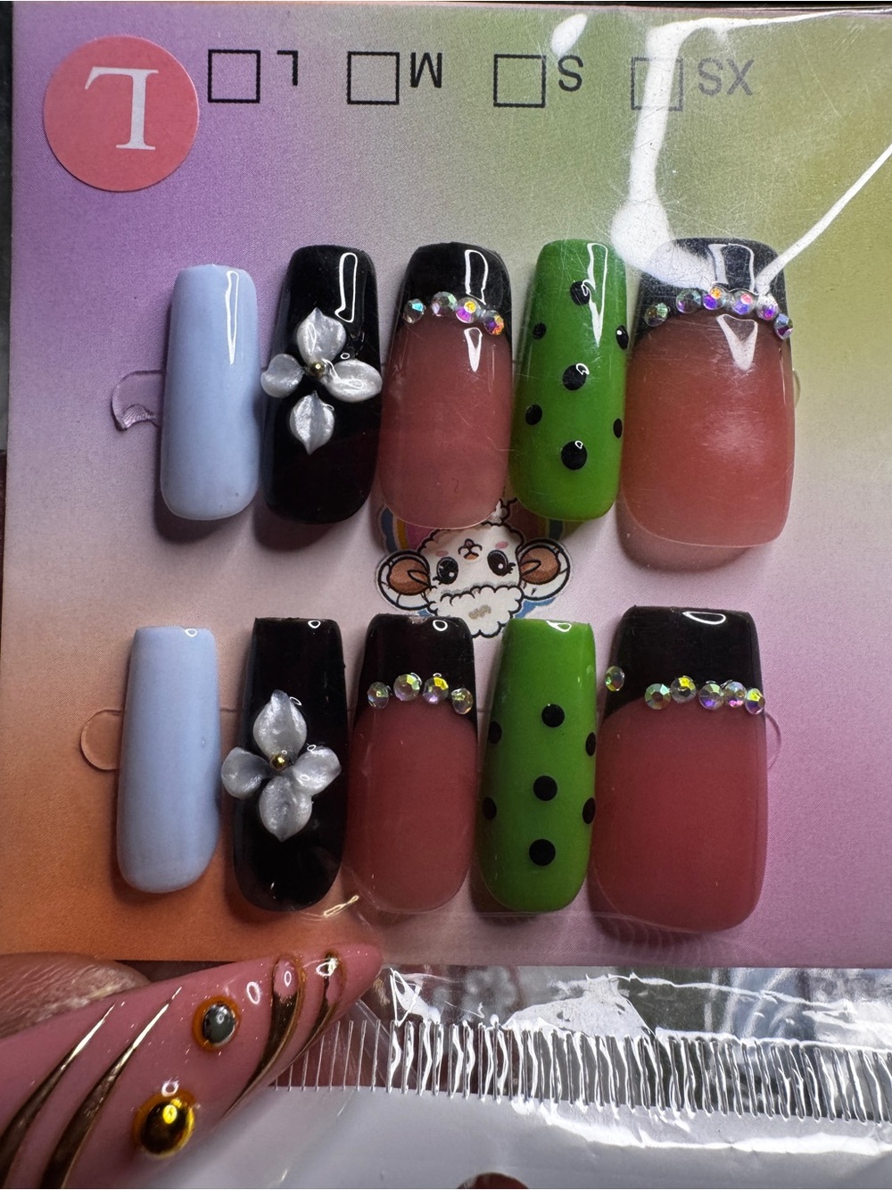 Trio Press on nail sets